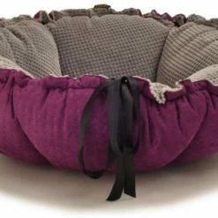 Lauren Design DAISY Bett | 2-in-1 Gestepptes Wendekissen | Hunde- und Katzenbett | Kuscheliger Schlafplatz