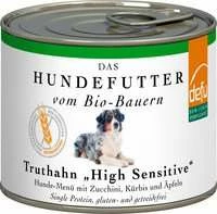 Defu HIGH SENSITIV Hundefutter mit Truthahn, Zucchini, Kürbis & Äpfel | Gluten- & Getreidefrei | Bio Hundefutter