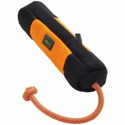 Hunter Trainer Snack Dummy Mit Seil | Orange-Schwarz | 20 Cm – Robuster Hundespielzeug für Training und Spaß