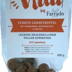 Farrado Pura Vida Superfood Trüffel mit Gans | 10x 100g Hundesnacks | Natürliche Leckerlis für Hunde