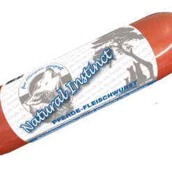 Farrado Hundewurst mit Pferd PUR | 6x 800g | Nassfutter für Hunde | Hochwertiges Hundefutter