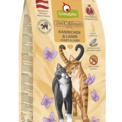GranataPet Katzenfutter Trockenfutter Delicatessen mit Kaninchen & Lamm - Hochwertiges Futter für Katzen