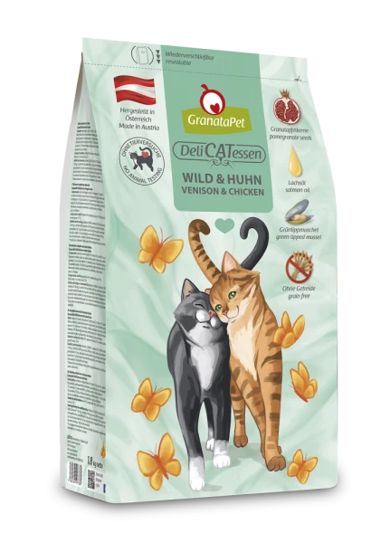 GranataPet Cat Delicatessen Trockenfutter mit Wild & Huhn - Hochwertiges Katzenfutter 1 GranataPet Cat Delicatessen Trockenfutter mit Wild & Huhn - Hochwertiges Katzenfutter