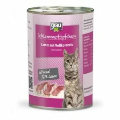 Grau Schlemmertöpchen Adult-Cat | Nassfutter mit Lamm & Vollkornreis für ausgewachsene Katzen