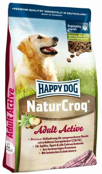 HAPPY DOG HappyDog Natur-Croq Active, 15 kg - Hochwertiges Hundefutter für aktive Hunde 1 HAPPY DOG HappyDog Natur-Croq Active, 15 kg - Hochwertiges Hundefutter für aktive Hunde