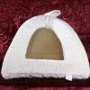nn Baumwoll Iglu Katzenbett, 45x45x32cm - Kuschelige Schlafhöhle für Katzen