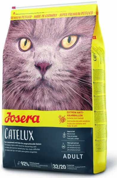 Josera Catelux Trockenfutter für Katzen mit Ente & Kartoffel - Hypoallergenes Katzenfutter 1 Josera Catelux Trockenfutter für Katzen mit Ente & Kartoffel - Hypoallergenes Katzenfutter