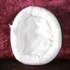 nn Baumwoll Ovales Kuschelbett für Katzen, 43x32x9cm - Gemütlicher Schlafplatz für Katzen