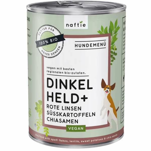 Naftie Bio Dinkel Held+ | Veganes Hundefutter | Hochwertiges Hundefutter aus Dinkel | 100% Vegan 1 Naftie Bio Dinkel Held+ | Veganes Hundefutter | Hochwertiges Hundefutter aus Dinkel | 100% Vegan