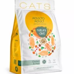 Natura Diet CAT Adult Chicken Trockenfutter mit Hühnchen - Hochwertiges Katzenfutter für erwachsene Katzen