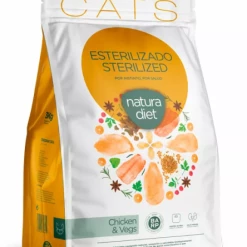 Natura Diet CAT Sterelized Chicken Trockenfutter mit Hühnchen für Katzen | Premium Katzenfutter