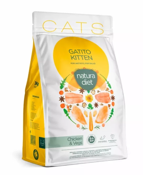 Natura Diet CAT Kitten Chicken Trockenfutter mit Hühnchen - Hochwertiges Katzenfutter für Kitten 1 Natura Diet CAT Kitten Chicken Trockenfutter mit Hühnchen - Hochwertiges Katzenfutter für Kitten