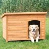Trixie Natura Flachdach Hundehütte - Robuste Hundehütte aus Holz für Ihren Vierbeiner