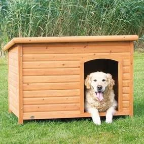 Trixie Natura Flachdach Hundehütte - Robuste Hundehütte aus Holz für Ihren Vierbeiner 1 Trixie Natura Flachdach Hundehütte - Robuste Hundehütte aus Holz für Ihren Vierbeiner