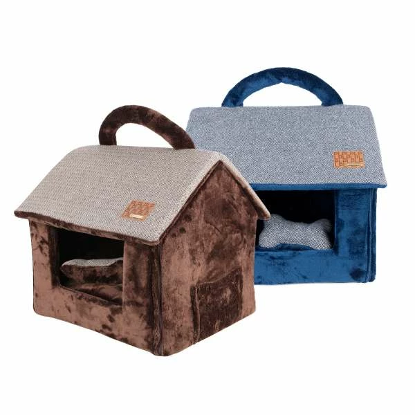 Puppia ® Hundehaus, 43x40x36cm - Gemütliches Hundebett für kleine Hunde 1 Puppia ® Hundehaus, 43x40x36cm - Gemütliches Hundebett für kleine Hunde
