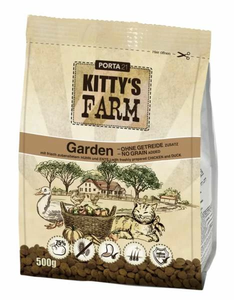 Porta21 Kittys Farm Garden | 2 Kg Getreidefreies Katzenfutter - Natürliches Trockenfutter für Katzen 1 Porta21 Kittys Farm Garden | 2 Kg Getreidefreies Katzenfutter - Natürliches Trockenfutter für Katzen