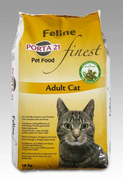 Porta21 Feline Finest Adult Trockenfutter - Premium Katzennahrung für ausgewachsene Katzen 1 Porta21 Feline Finest Adult Trockenfutter - Premium Katzennahrung für ausgewachsene Katzen