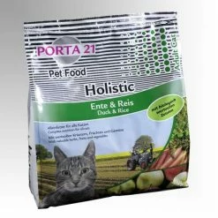 Porta21 Cat Holistic Trockenfutter mit Ente & Reis - Premium Katzennahrung für eine ausgewogene Ernährung