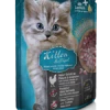 LEONARDO® Finest Selection Kitten Nassfutter mit Geflügel, 16x 85g Frischebeutel | Hochwertiges Katzenfutter für junge Katzen