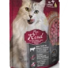 LEONARDO® Finest Selection | Rind Pur | 16 Frischebeutel | Hochwertiges Nassfutter für Katzen