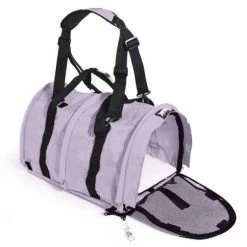 SturdiBag Transporttasche Lavendel | Robuste Katzentransporttasche | Sicherer & Bequemer Transport