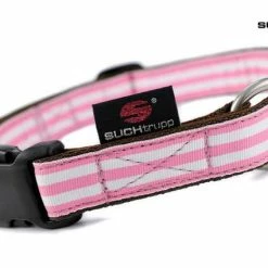 SUCHtrupp Hundehalsband Pink Beach – Robustes & Stylisches Halsband für Hunde