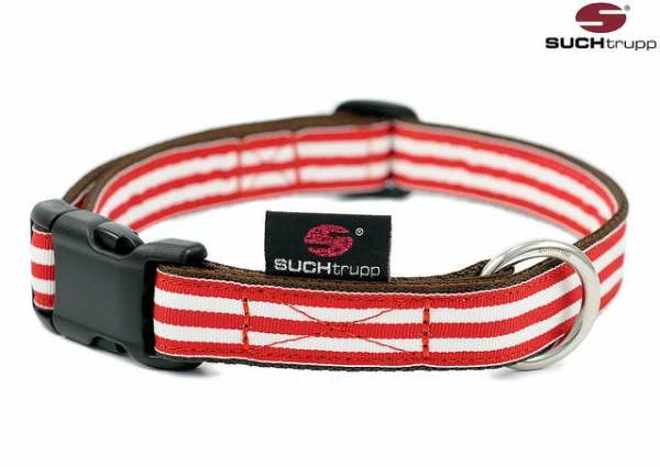SUCHtrupp Hundehalsband Red Beach – Robustes & Stylisches Halsband für Hunde 1 SUCHtrupp Hundehalsband Red Beach – Robustes & Stylisches Halsband für Hunde