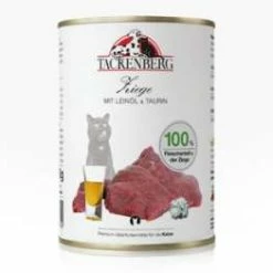 Tackenberg Katzenfutter mit Ziege, Leinöl & Taurin | Hochwertiges Nassfutter für Katzen