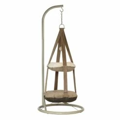 Happy-House Trapez Kratzbaum für Katzen | Cute Pets Design | Taupe | Stabiles Katzenspielzeug