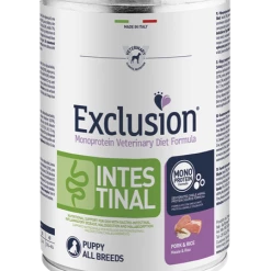 Futterglück Exclusion Intestinal Puppy Hundefutter mit Schwein & Reis - 6x 400g - Schonendes Nassfutter für Welpen