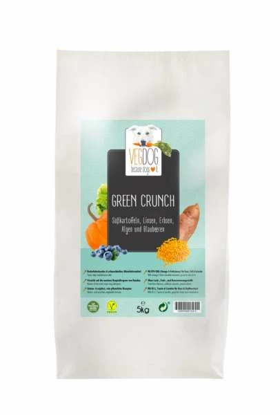 VEGDOG Veggie Dog | Green Crunch - Veganes Trockenfutter für Hunde 1 VEGDOG Veggie Dog | Green Crunch - Veganes Trockenfutter für Hunde