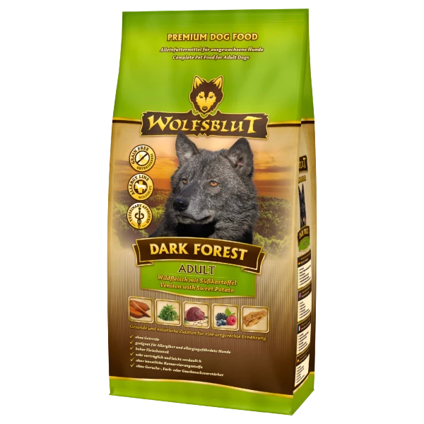 Wolfsblut Dark-Forest Hundefutter mit Süßkartoffel & Wildfleisch - Premium Trockenfutter für Hunde 1 Wolfsblut Dark-Forest Hundefutter mit Süßkartoffel & Wildfleisch - Premium Trockenfutter für Hunde