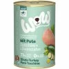 WOW ADULT Hundefutter mit Pute, Zucchini & Löwenzahn | 6x Getreidefreies Nassfutter für Hunde